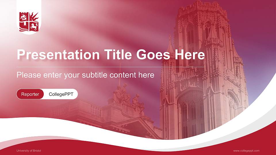 University of Bristol Lecture Sharing and Networking Event PPT Template16:9 ratio PPT effect preview image