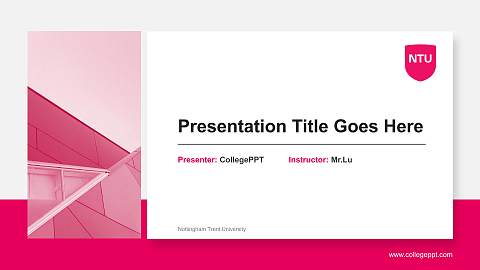 Nottingham Trent University General Purpose PPT Template