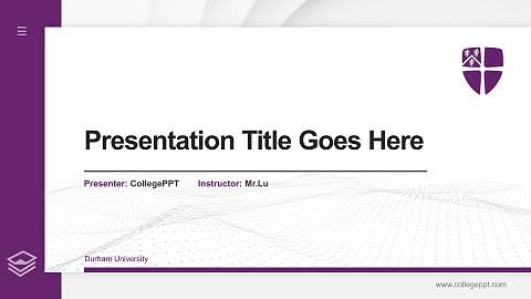 Durham University Thesis Proposal/Graduation Defense PPT Template