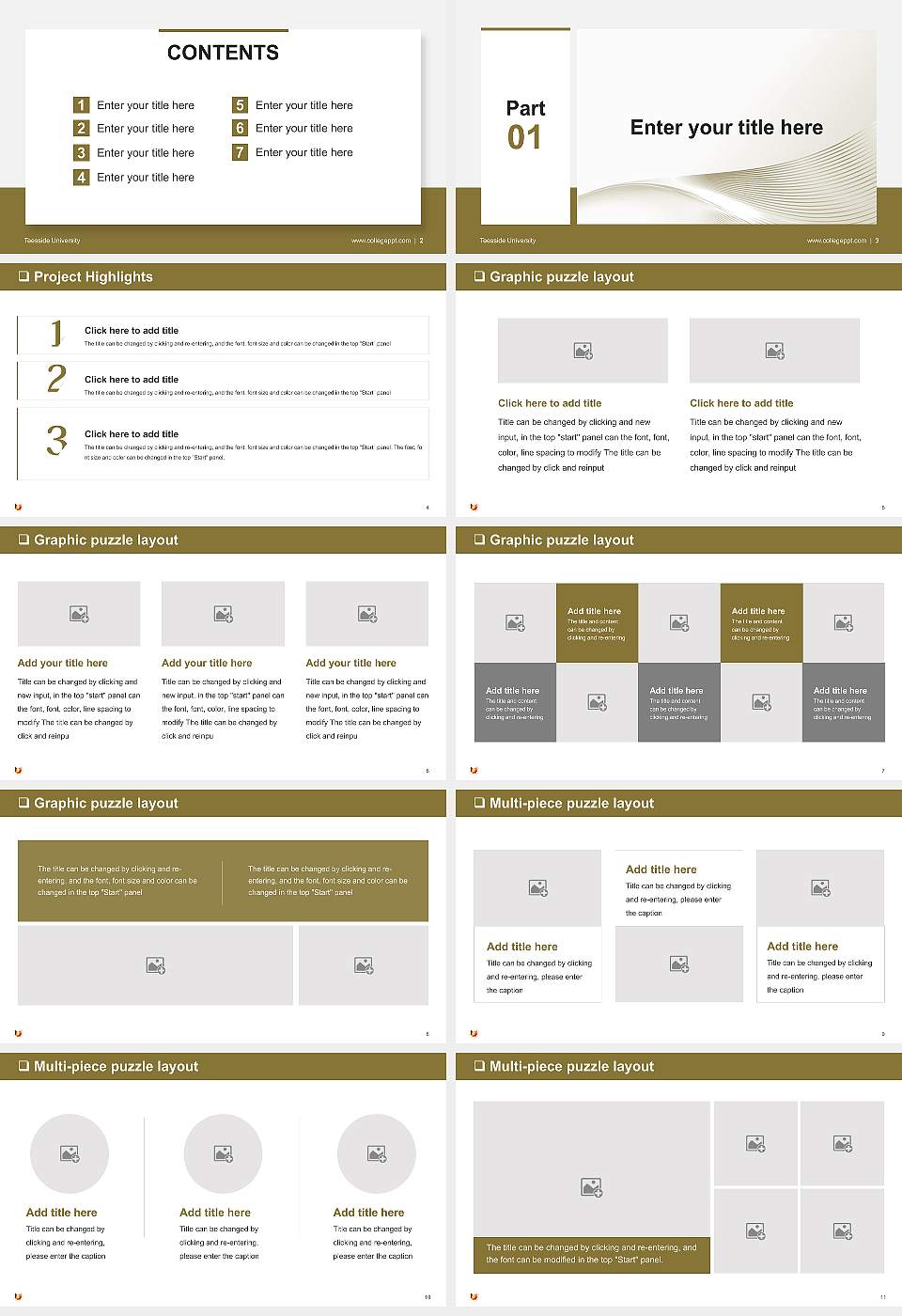 Teesside University General Purpose PPT Template16:9 ratio PPT effect preview image2