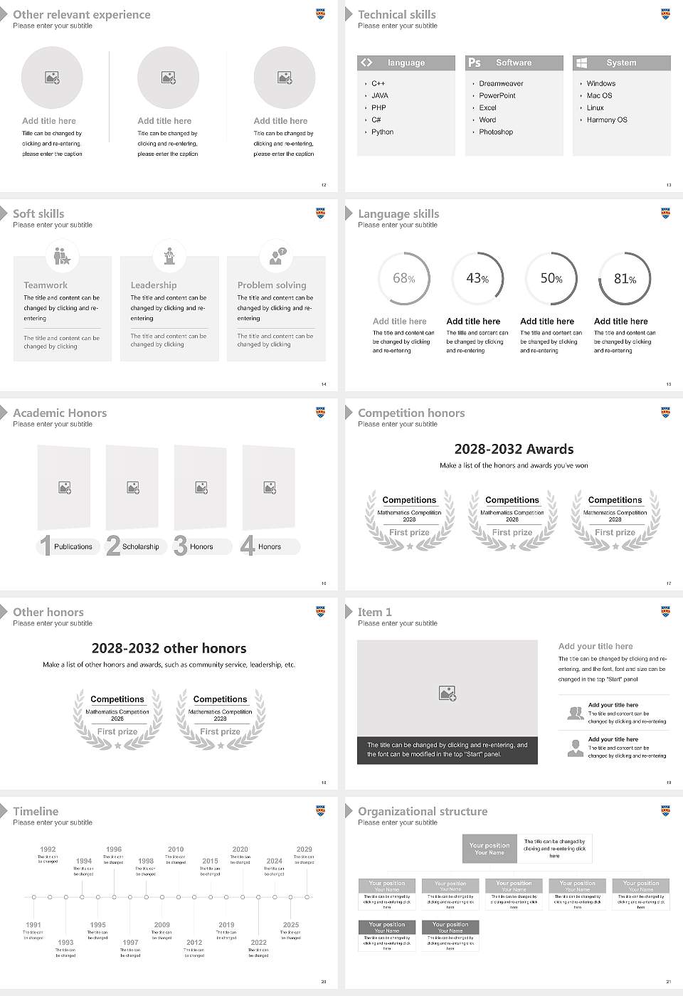 University of Plymouth Resume PPT Template16:9 ratio PPT effect preview image3