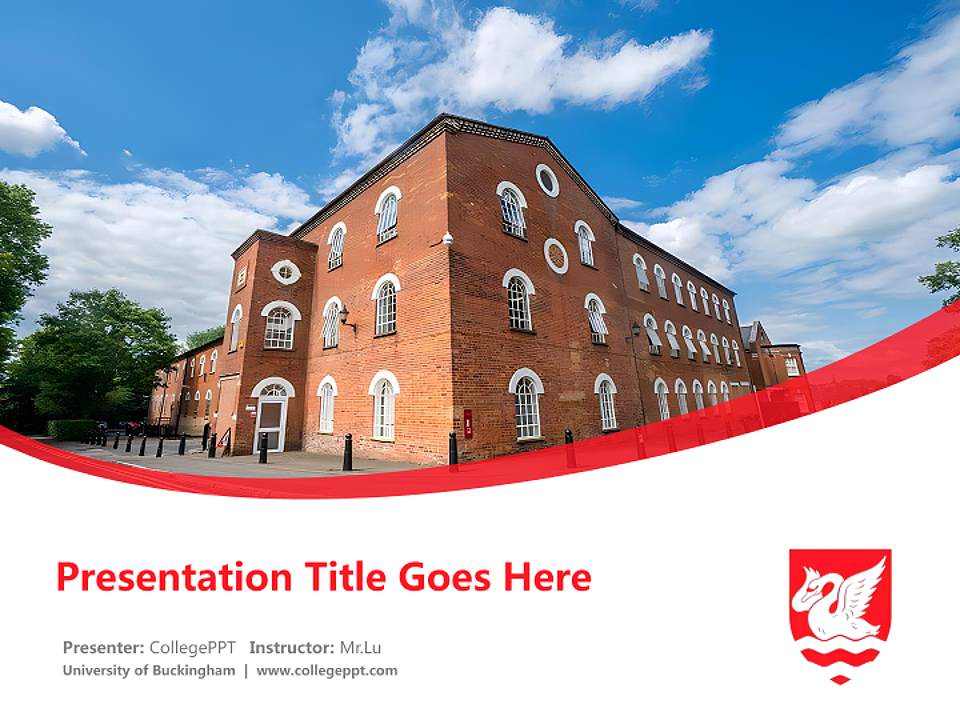 University of Buckingham Course/Courseware Creation PPT Template4:3 ratio PPT effect preview image5