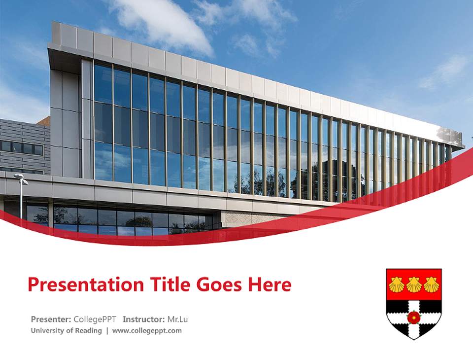 University of Reading Course/Courseware Creation PPT Template4:3 ratio PPT effect preview image5