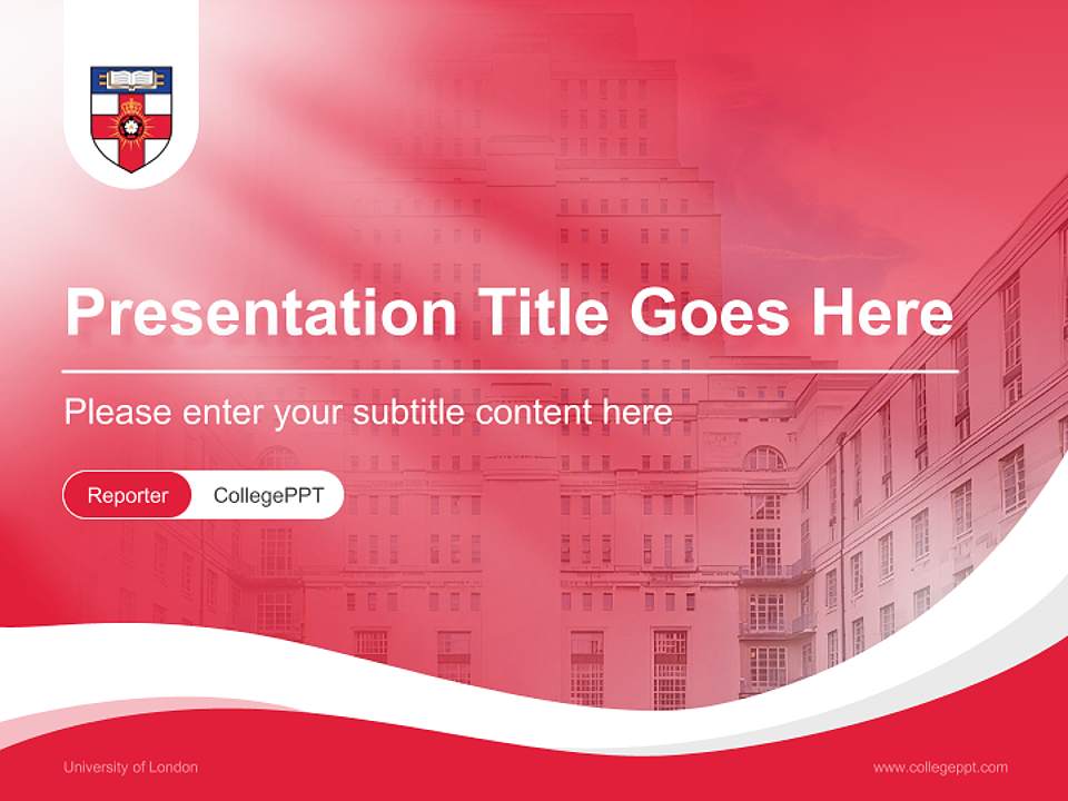 University of London Lecture Sharing and Networking Event PPT Template4:3 ratio PPT effect preview image4