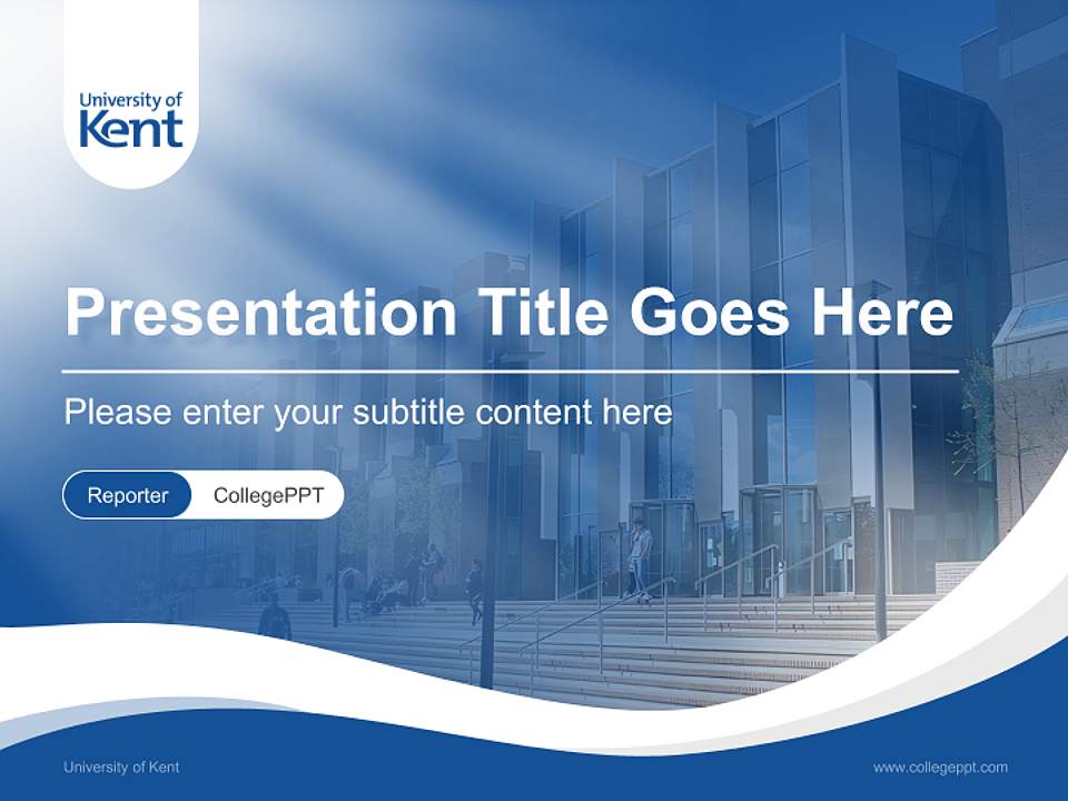 University of Kent Lecture Sharing and Networking Event PPT Template4:3 ratio PPT effect preview image4