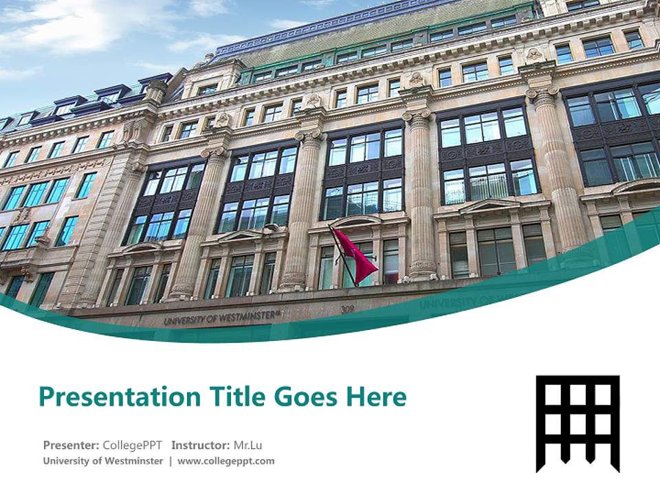 University of Westminster Course/Courseware Creation PPT Template4:3 ratio PPT effect preview image5