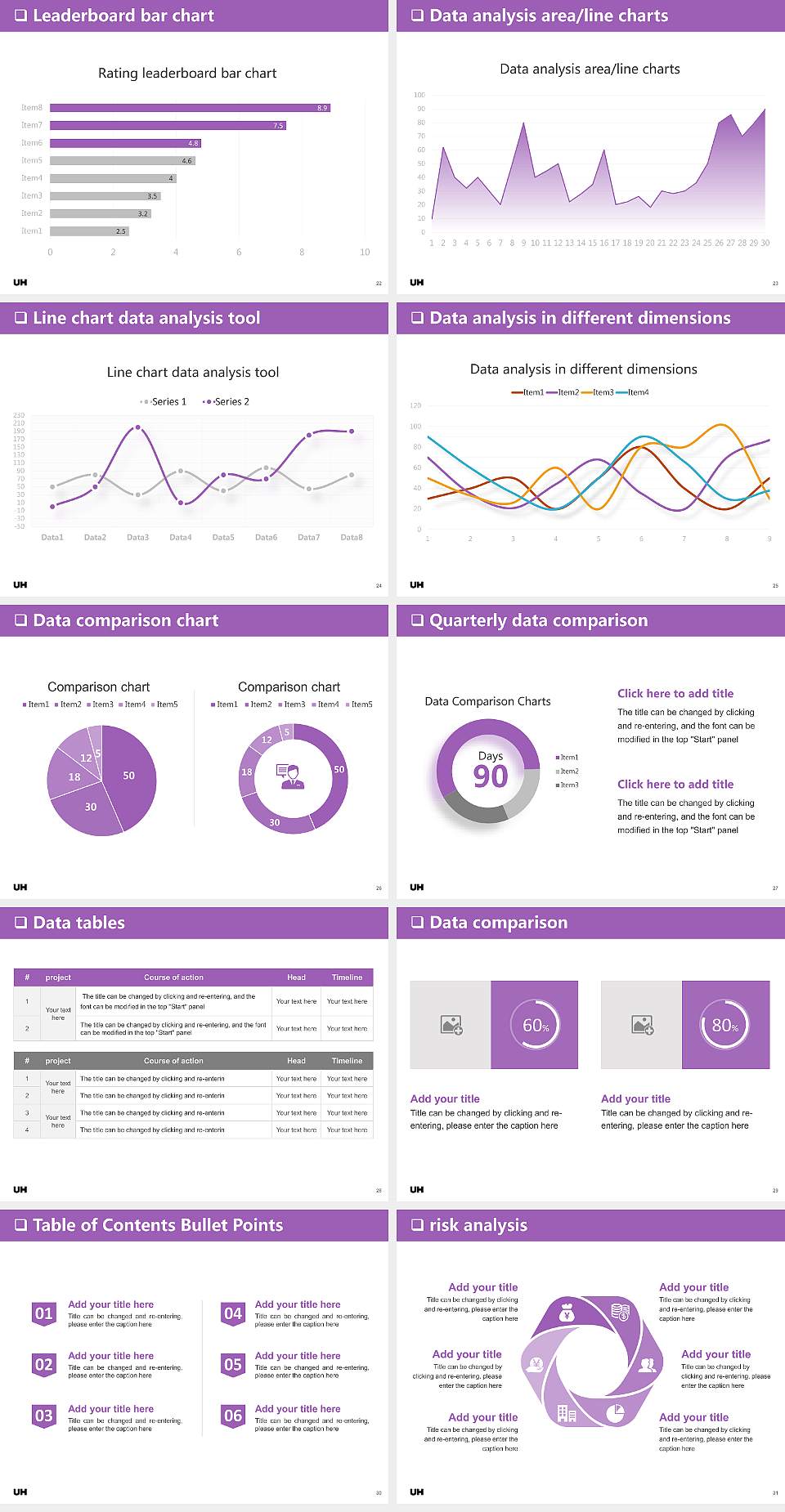 University of Hertfordshire General Purpose PPT Template4:3 ratio PPT effect preview image4