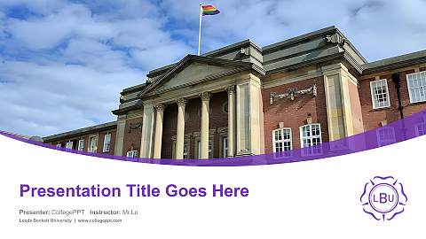 Leeds Beckett University Course/Courseware Creation PPT Template