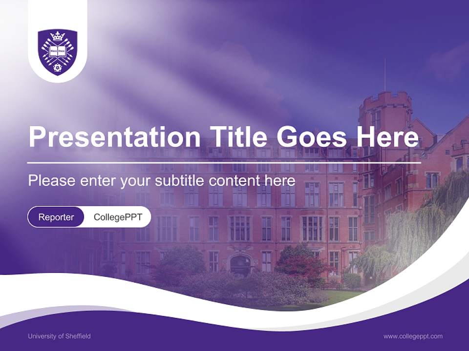 University of Sheffield Lecture Sharing and Networking Event PPT Template4:3 ratio PPT effect preview image4