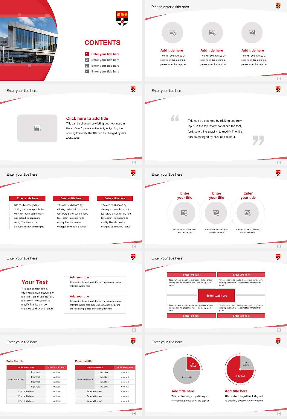 University of Reading Course/Courseware Creation PPT Template16:9 ratio PPT effect preview image2