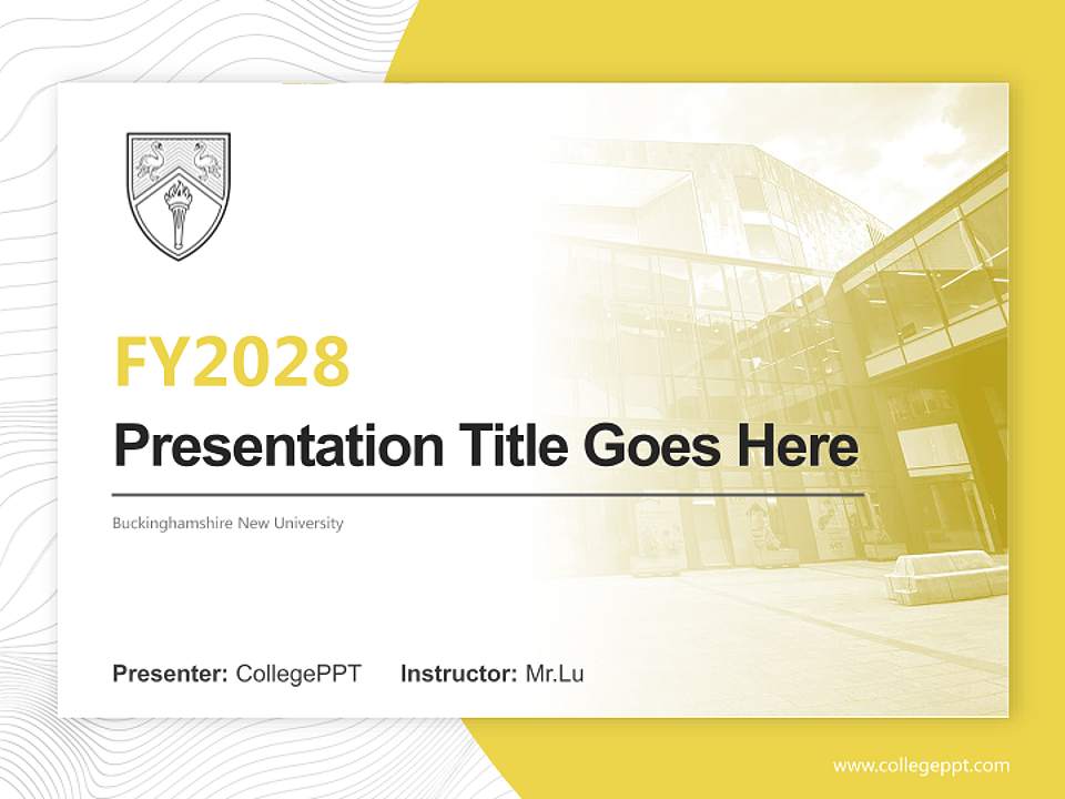 Buckinghamshire New University Academic Presentation/Research Findings Report PPT Template4:3 ratio PPT effect preview image5