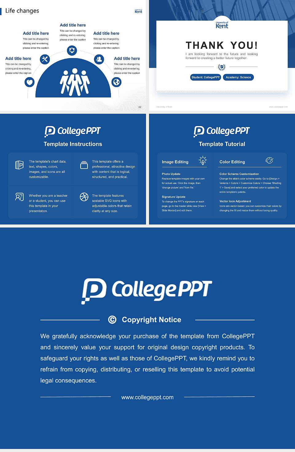 University of Kent National Scholarship Defense PPT Template4:3 ratio PPT effect preview image4