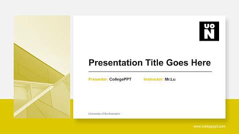 University of Northampton General Purpose PPT Template