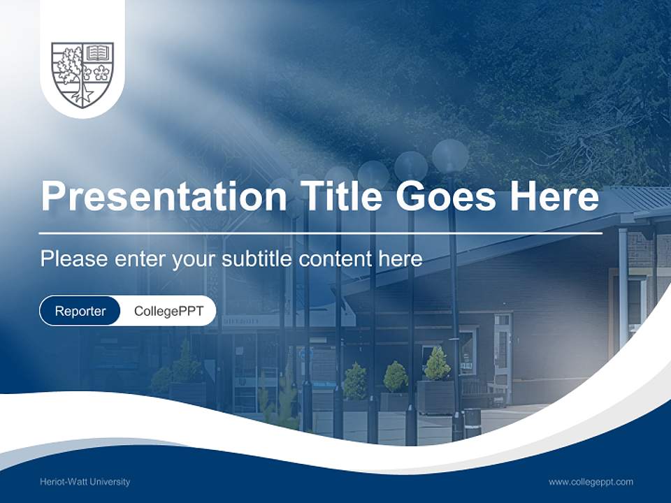 Heriot-Watt University Lecture Sharing and Networking Event PPT Template4:3 ratio PPT effect preview image4