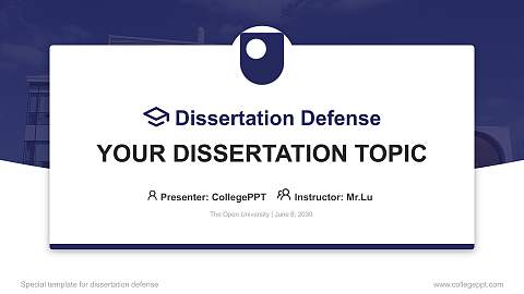 The Open University Graduation Thesis Defense PPT Template