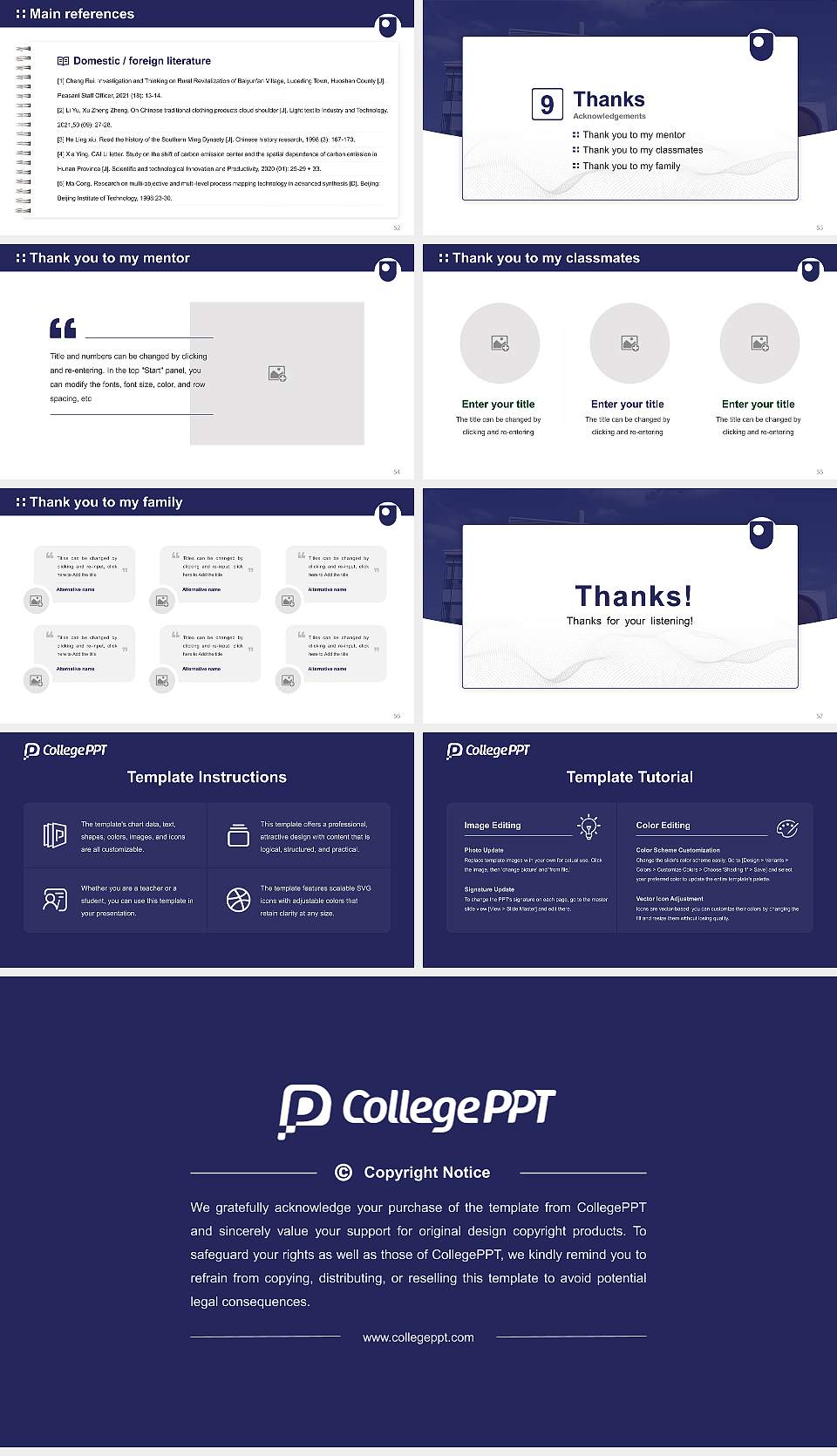 The Open University Graduation Thesis Defense PPT Template16:9 ratio PPT effect preview image7