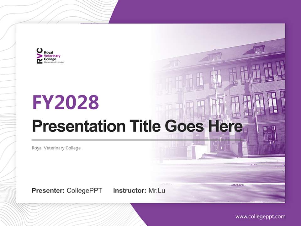 Royal Veterinary College Academic Presentation/Research Findings Report PPT Template4:3 ratio PPT effect preview image5