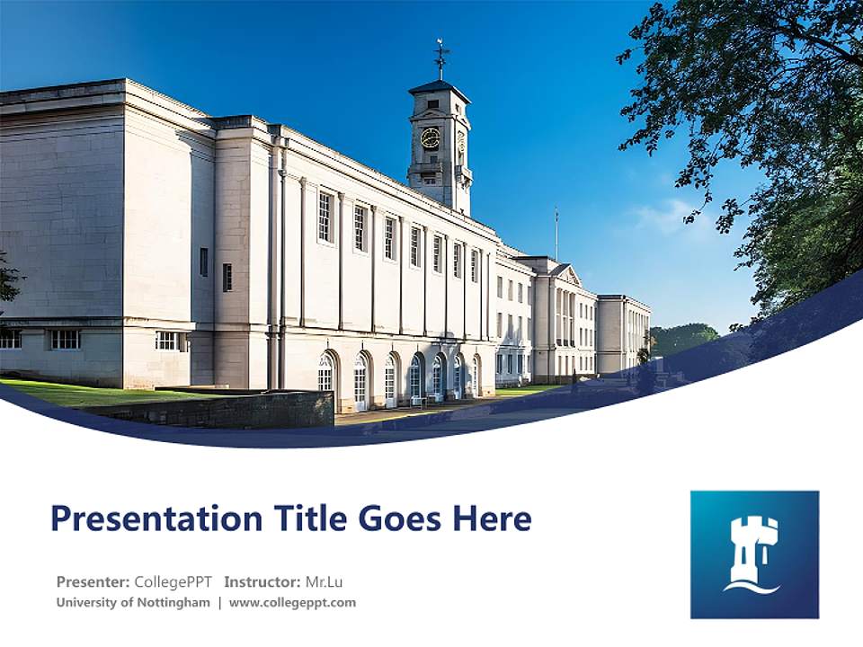 University of Nottingham Course/Courseware Creation PPT Template4:3 ratio PPT effect preview image5