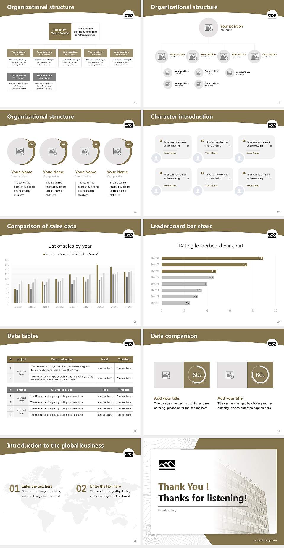 University of Derby Academic Presentation/Research Findings Report PPT Template4:3 ratio PPT effect preview image4