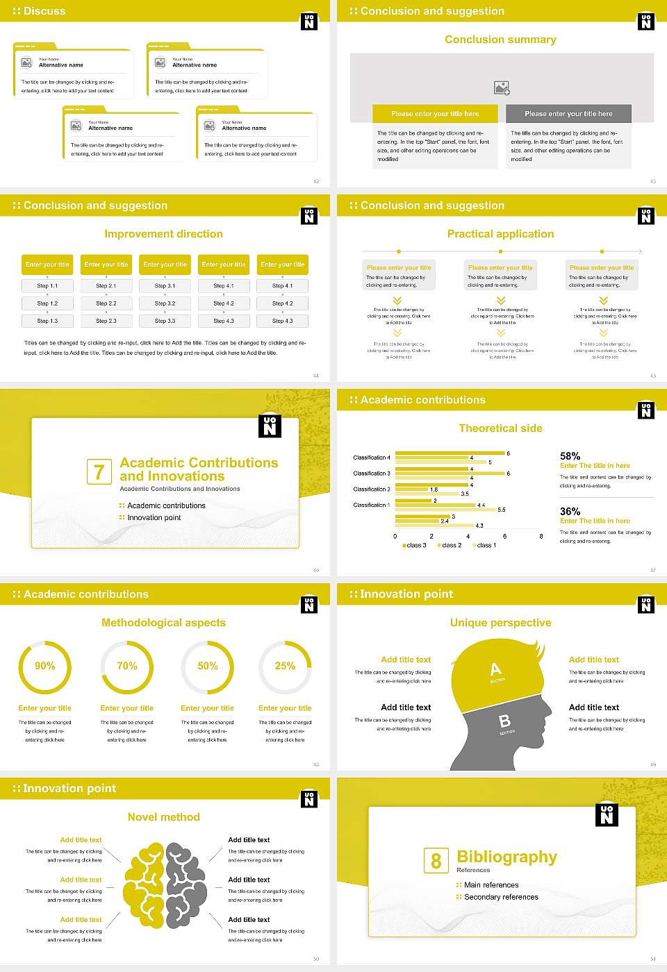 University of Northampton Graduation Thesis Defense PPT Template16:9 ratio PPT effect preview image6