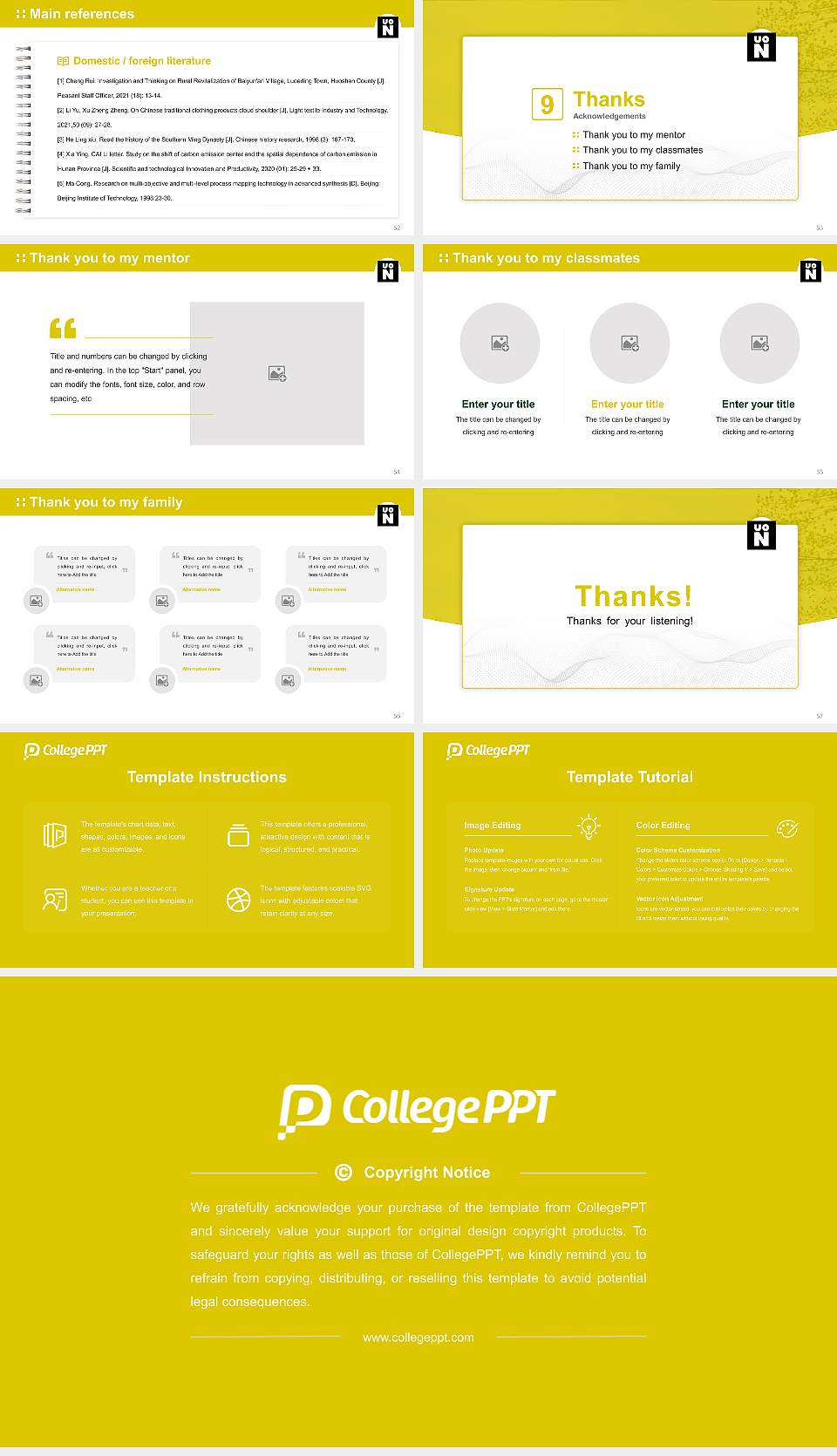 University of Northampton Graduation Thesis Defense PPT Template16:9 ratio PPT effect preview image7