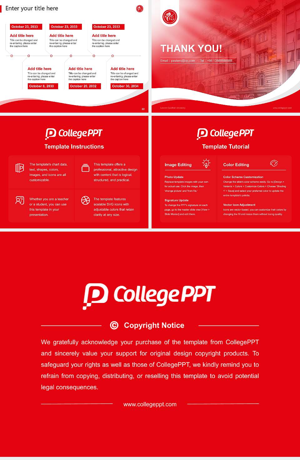 London Guildhall University Lecture Sharing and Networking Event PPT Template4:3 ratio PPT effect preview image4