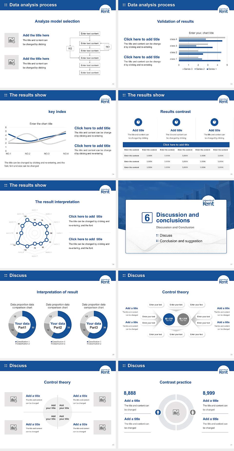 University of Kent Graduation Thesis Defense PPT Template4:3 ratio PPT effect preview image5