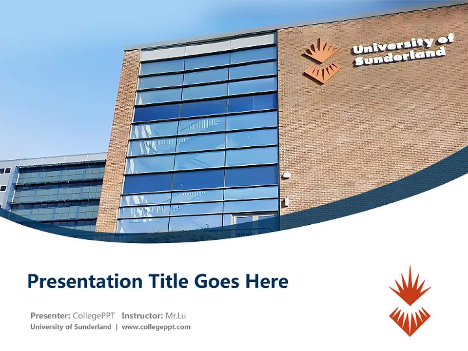 University of Sunderland Course/Courseware Creation PPT Template4:3 ratio PPT effect preview image5