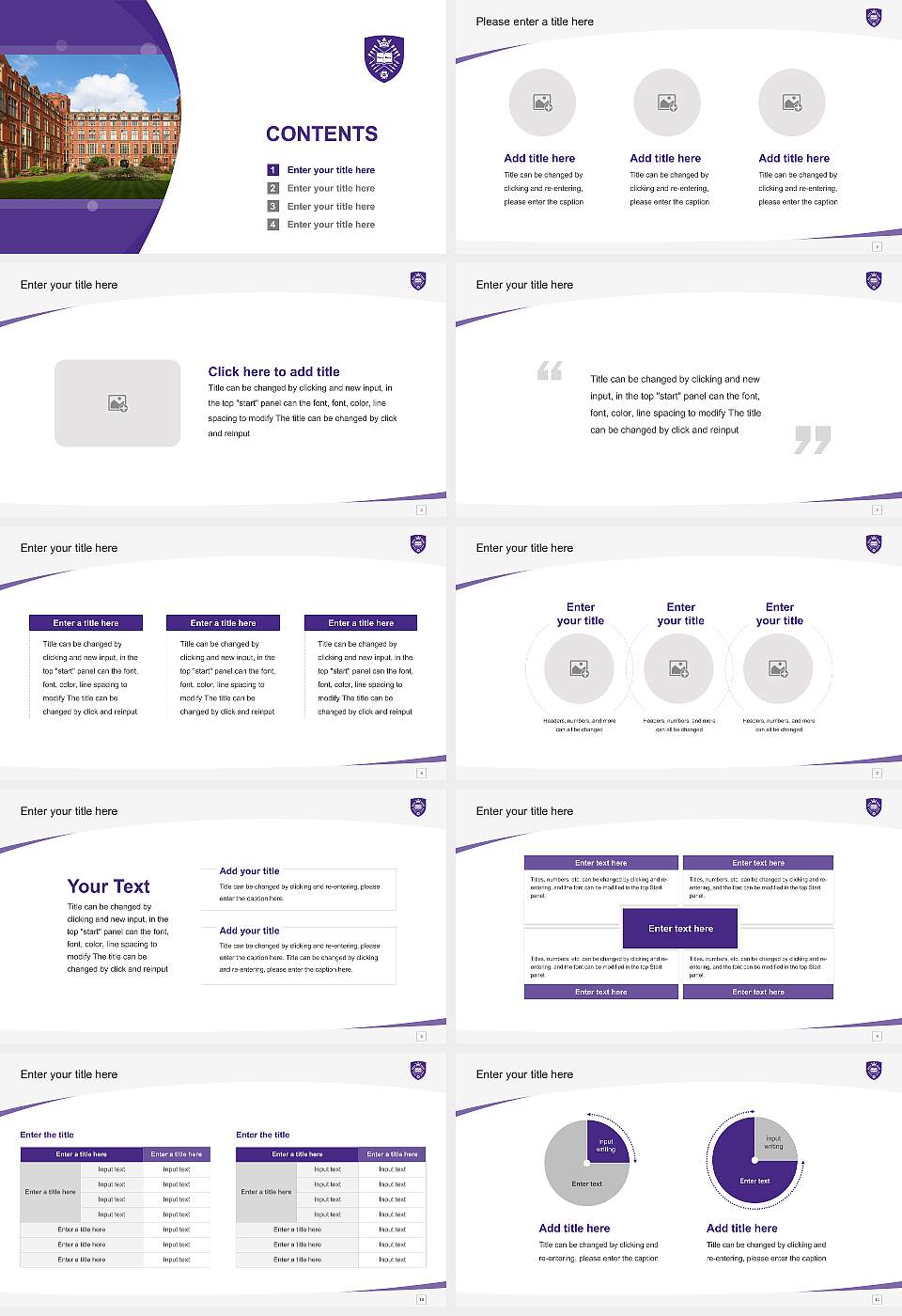 University of Sheffield Course/Courseware Creation PPT Template16:9 ratio PPT effect preview image2