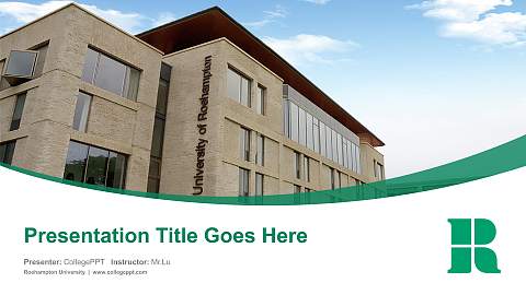 Roehampton University Course/Courseware Creation PPT Template