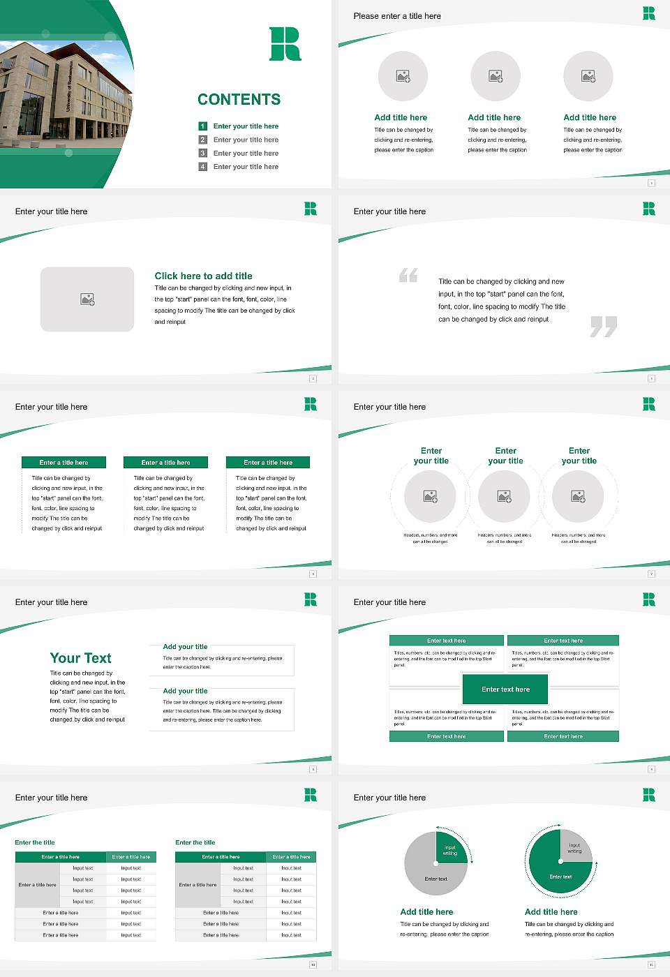 Roehampton University Course/Courseware Creation PPT Template16:9 ratio PPT effect preview image2