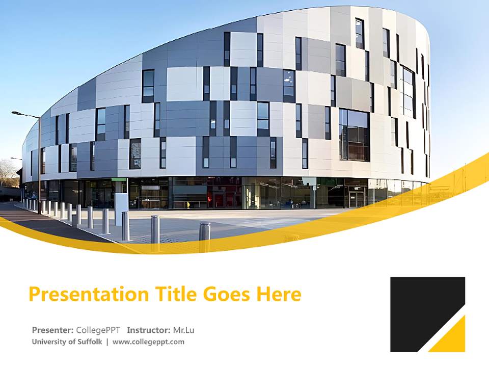 University of Suffolk Course/Courseware Creation PPT Template4:3 ratio PPT effect preview image5