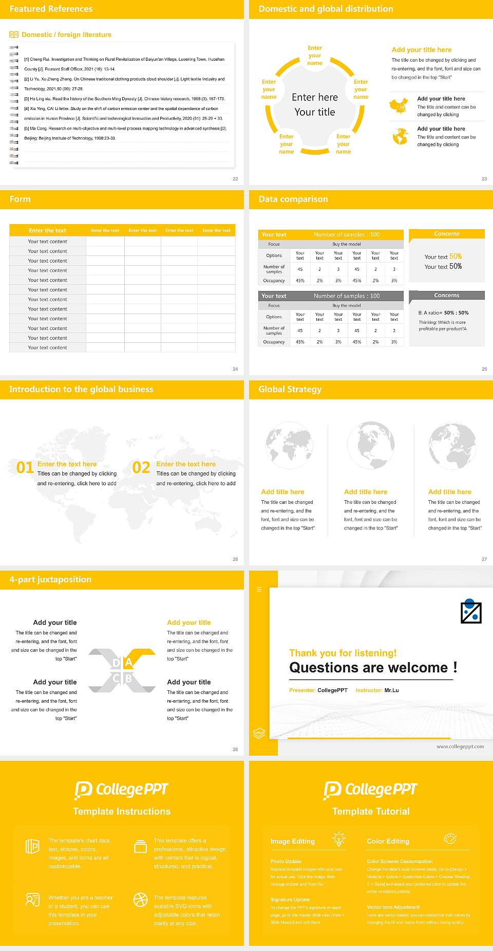 Ravensbourne University Thesis Proposal/Graduation Defense PPT Template4:3 ratio PPT effect preview image4