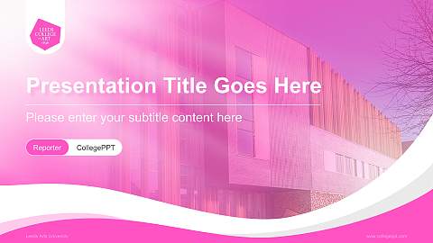 Leeds Arts University Lecture Sharing and Networking Event PPT Template