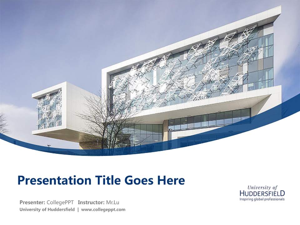 University of Huddersfield Course/Courseware Creation PPT Template4:3 ratio PPT effect preview image5