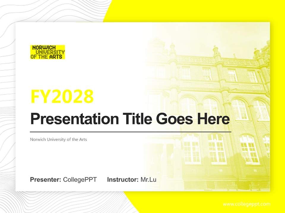 Norwich University of the Arts Academic Presentation/Research Findings Report PPT Template4:3 ratio PPT effect preview image5