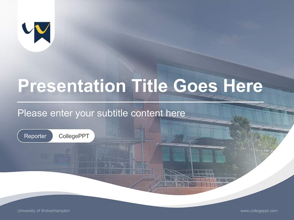 University of Wolverhampton Lecture Sharing and Networking Event PPT Template4:3 ratio PPT effect preview image4
