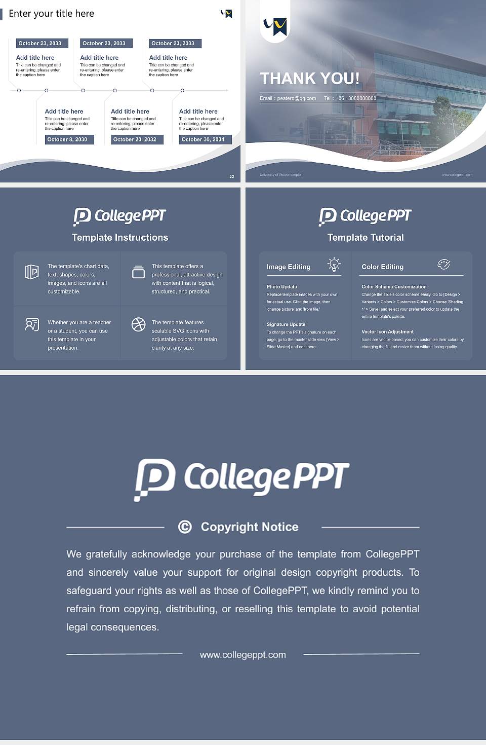 University of Wolverhampton Lecture Sharing and Networking Event PPT Template4:3 ratio PPT effect preview image4
