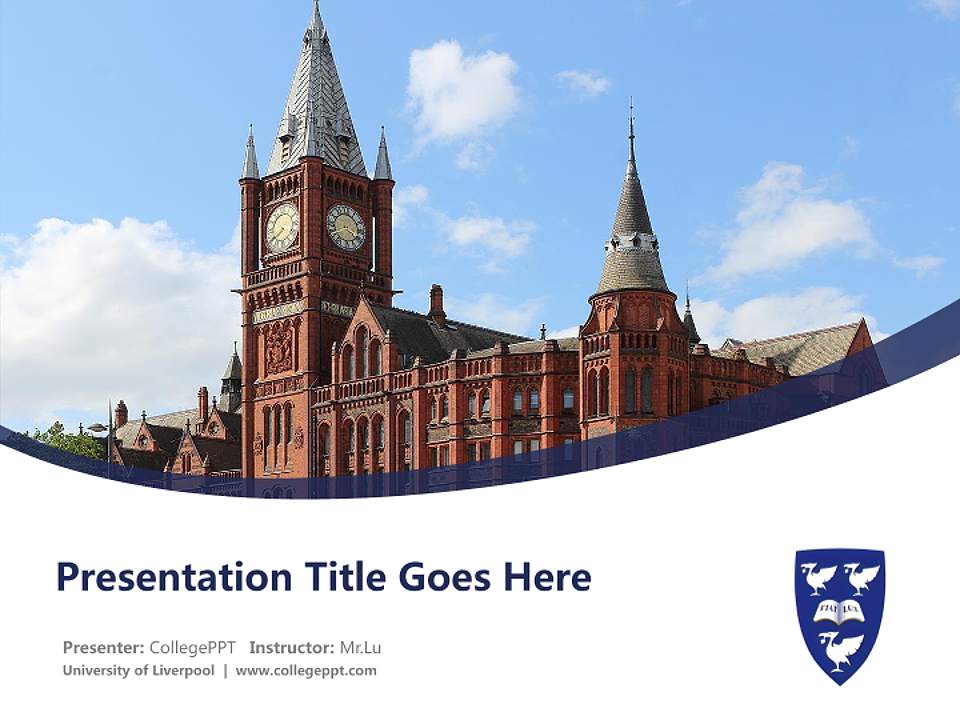 University of Liverpool Course/Courseware Creation PPT Template4:3 ratio PPT effect preview image5