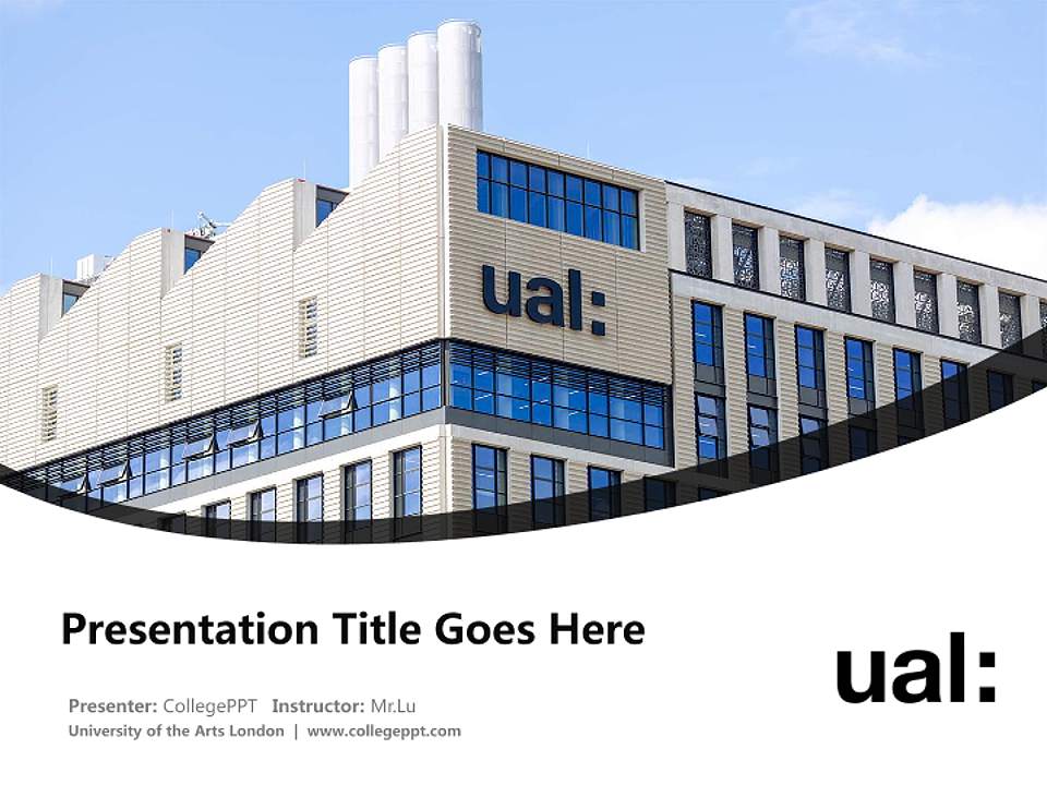 University of the Arts London Course/Courseware Creation PPT Template4:3 ratio PPT effect preview image5
