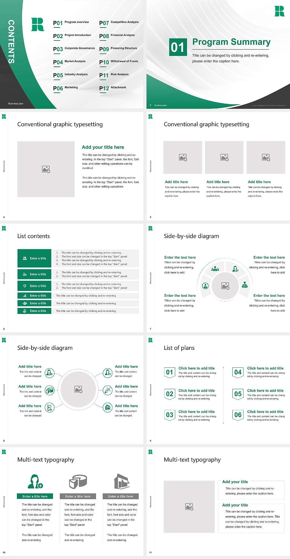 Roehampton University Competition/Entrepreneurship Contest PPT Template4:3 ratio PPT effect preview image2