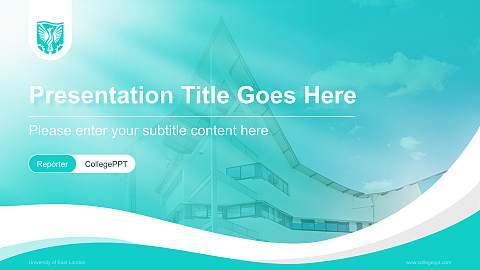 University of East London Lecture Sharing and Networking Event PPT Template