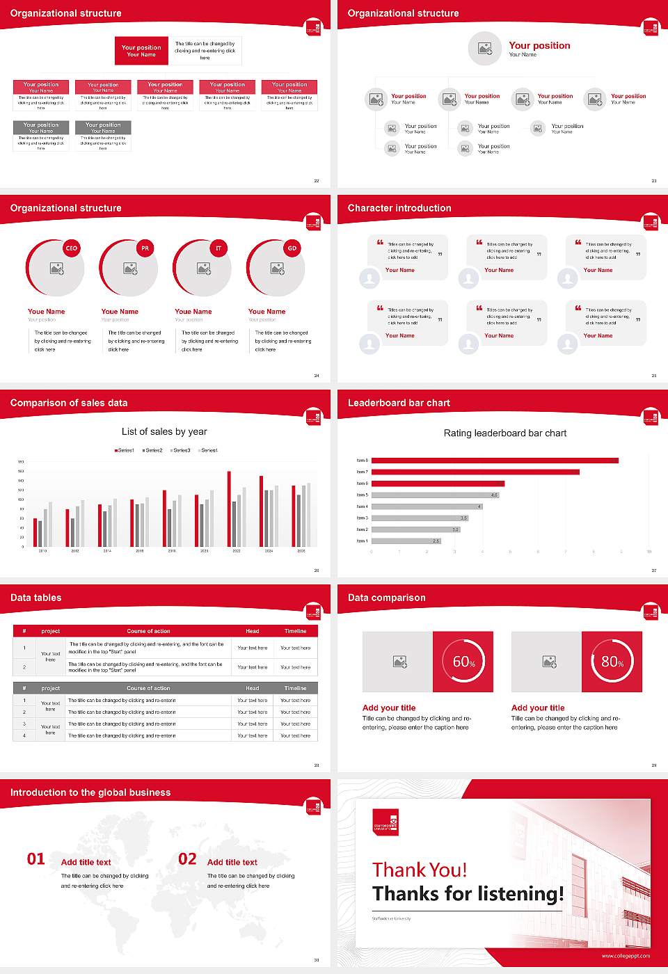 Staffordshire University Academic Presentation/Research Findings Report PPT Template16:9 ratio PPT effect preview image4
