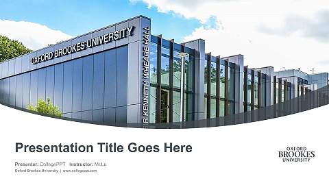 Oxford Brookes University Course/Courseware Creation PPT Template