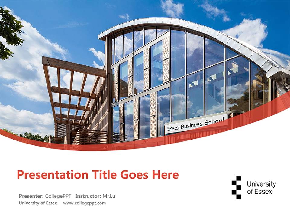 University of Essex Course/Courseware Creation PPT Template4:3 ratio PPT effect preview image5