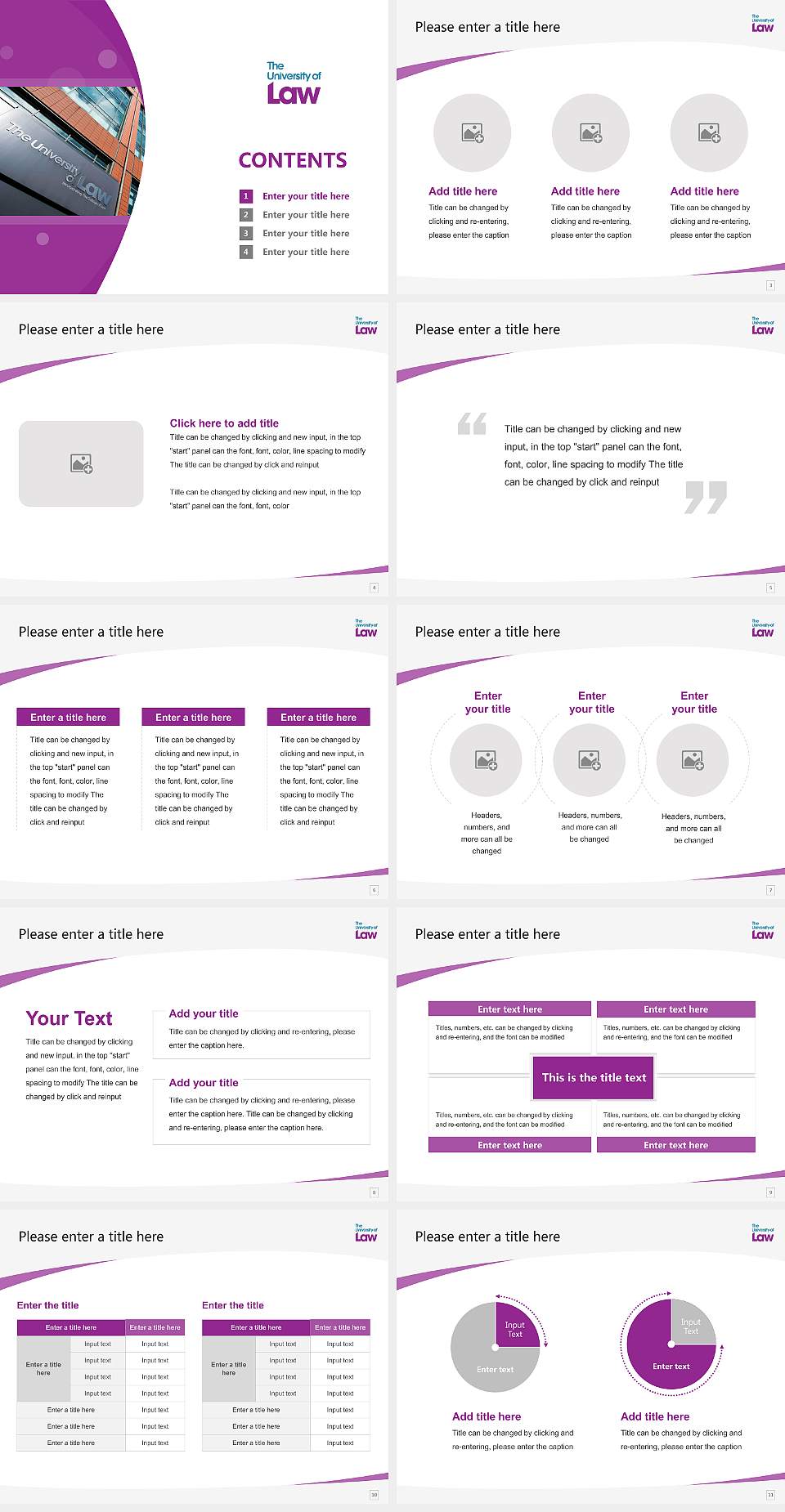 University of Law Course/Courseware Creation PPT Template4:3 ratio PPT effect preview image2