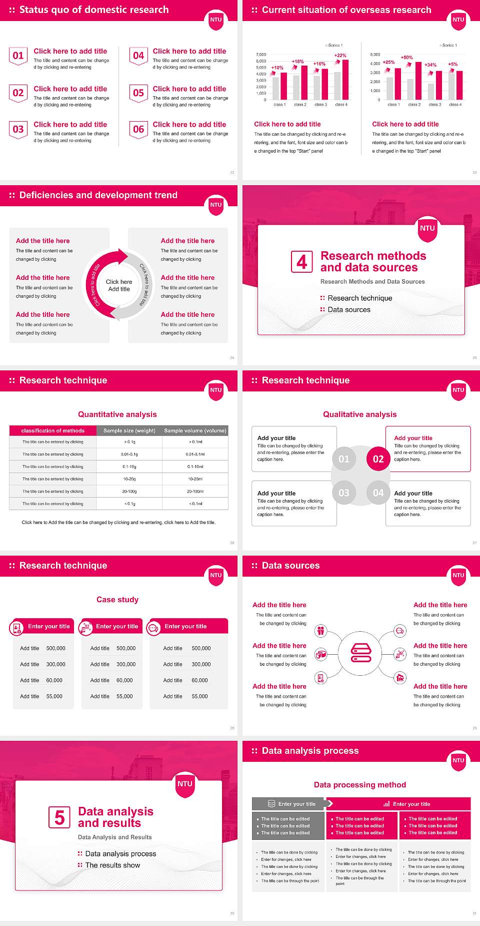 Nottingham Trent University Graduation Thesis Defense PPT Template4:3 ratio PPT effect preview image4