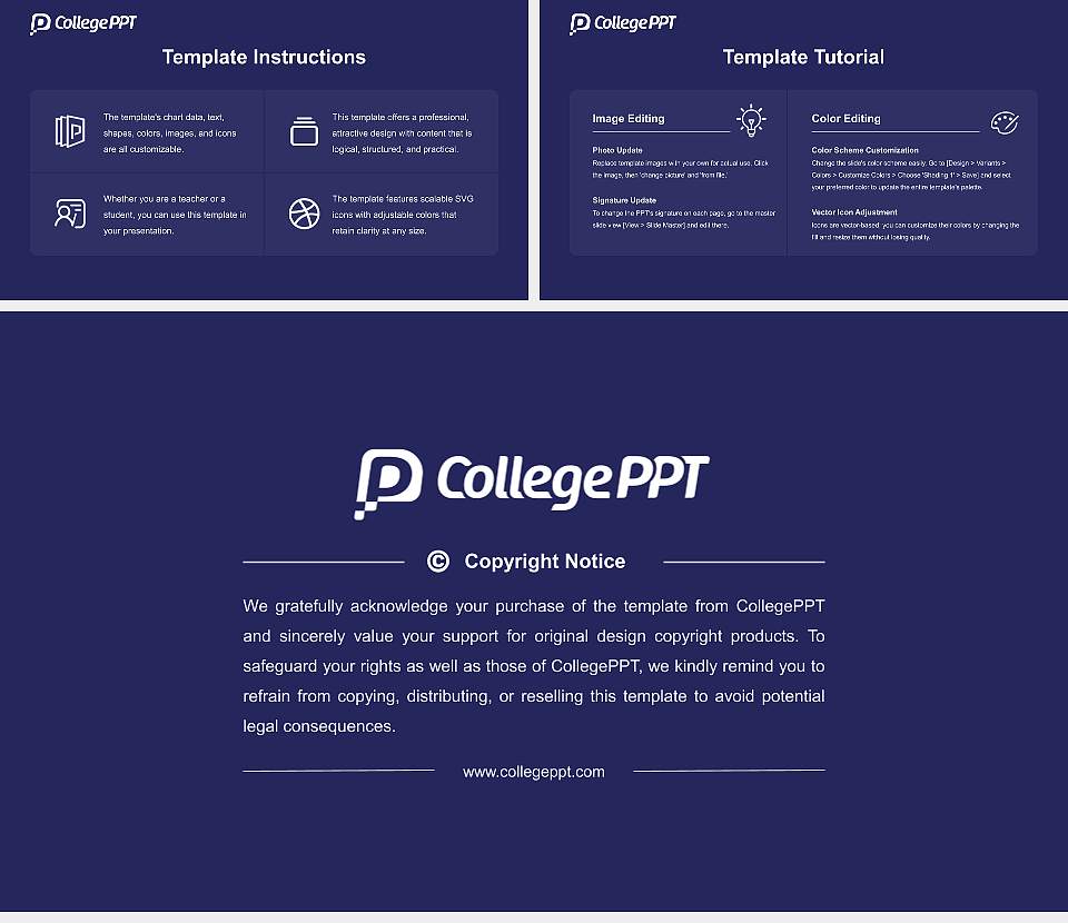 The Open University Academic Presentation/Research Findings Report PPT Template16:9 ratio PPT effect preview image5
