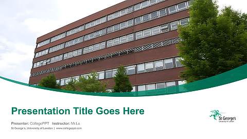 St George’s, University of London Course/Courseware Creation PPT Template