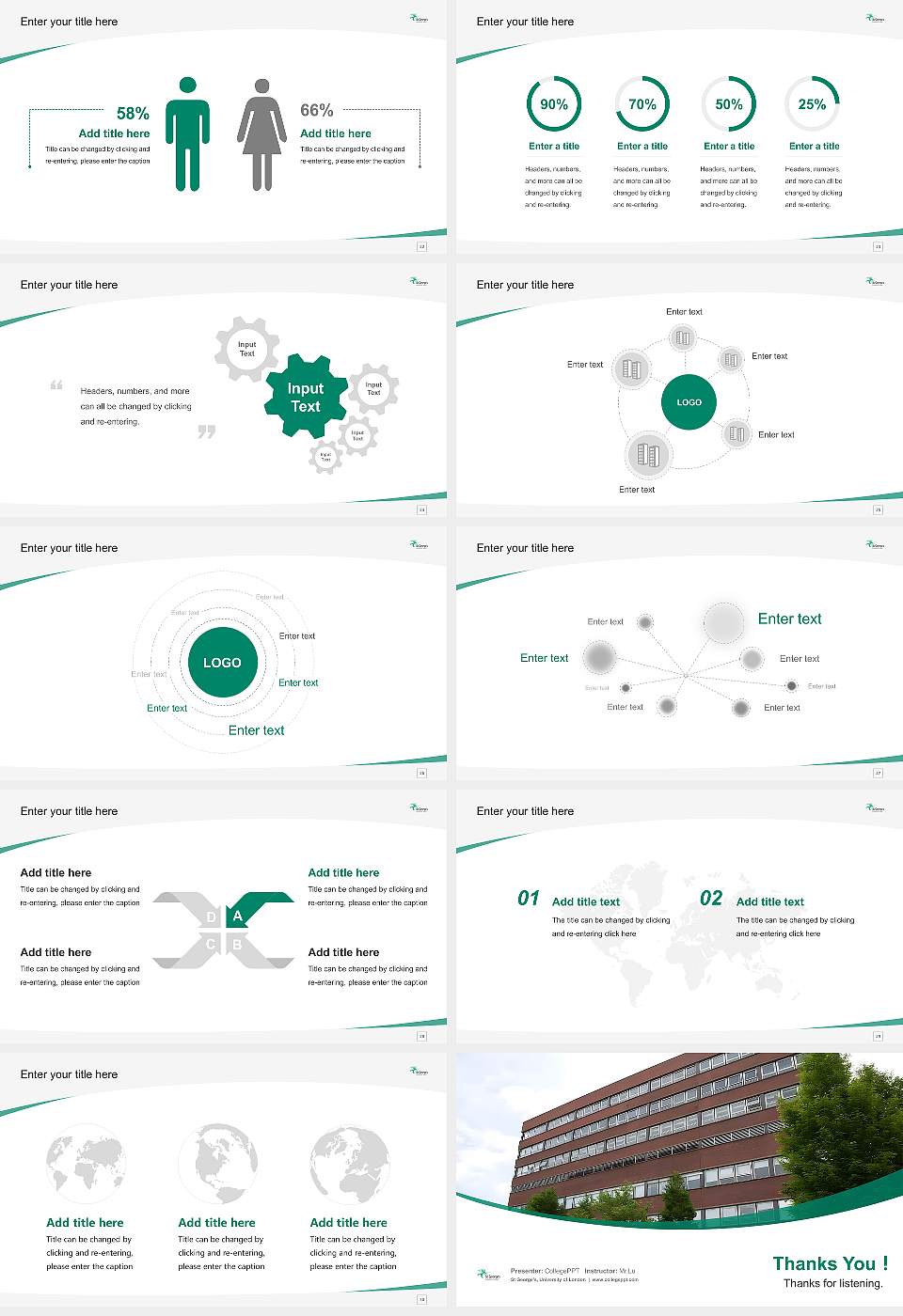 St George’s, University of London Course/Courseware Creation PPT Template16:9 ratio PPT effect preview image4